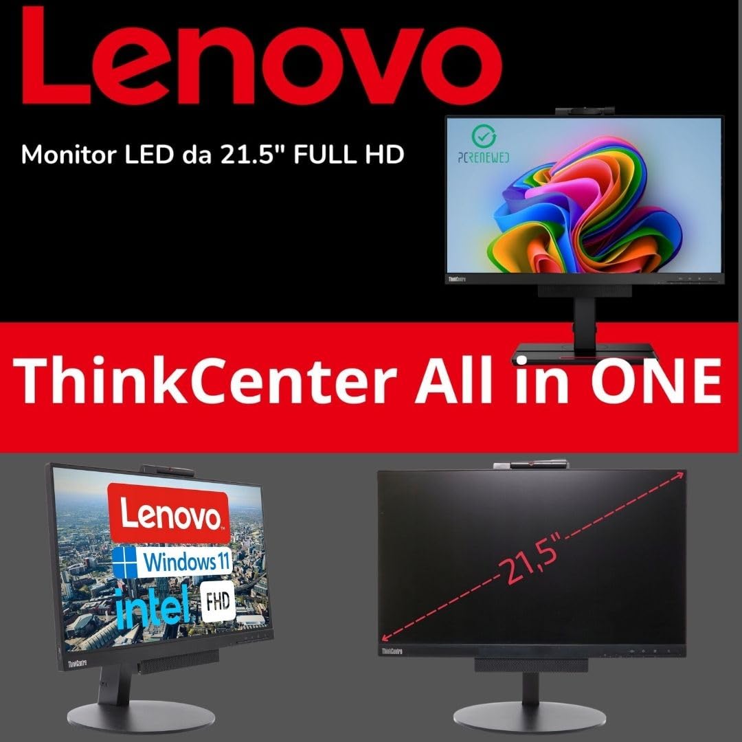 Lenovo All-in-One ThinkCentre TIO22 22″ inch | Intel Core i5 8500T